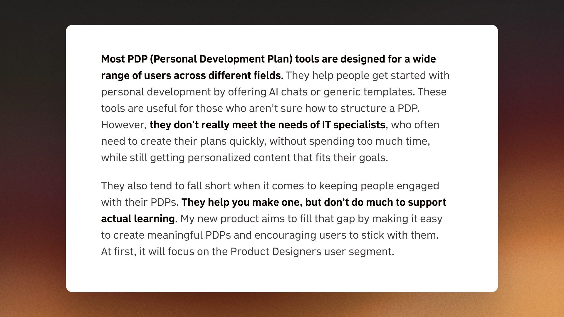 Приклад Problem Statement для PDPro
