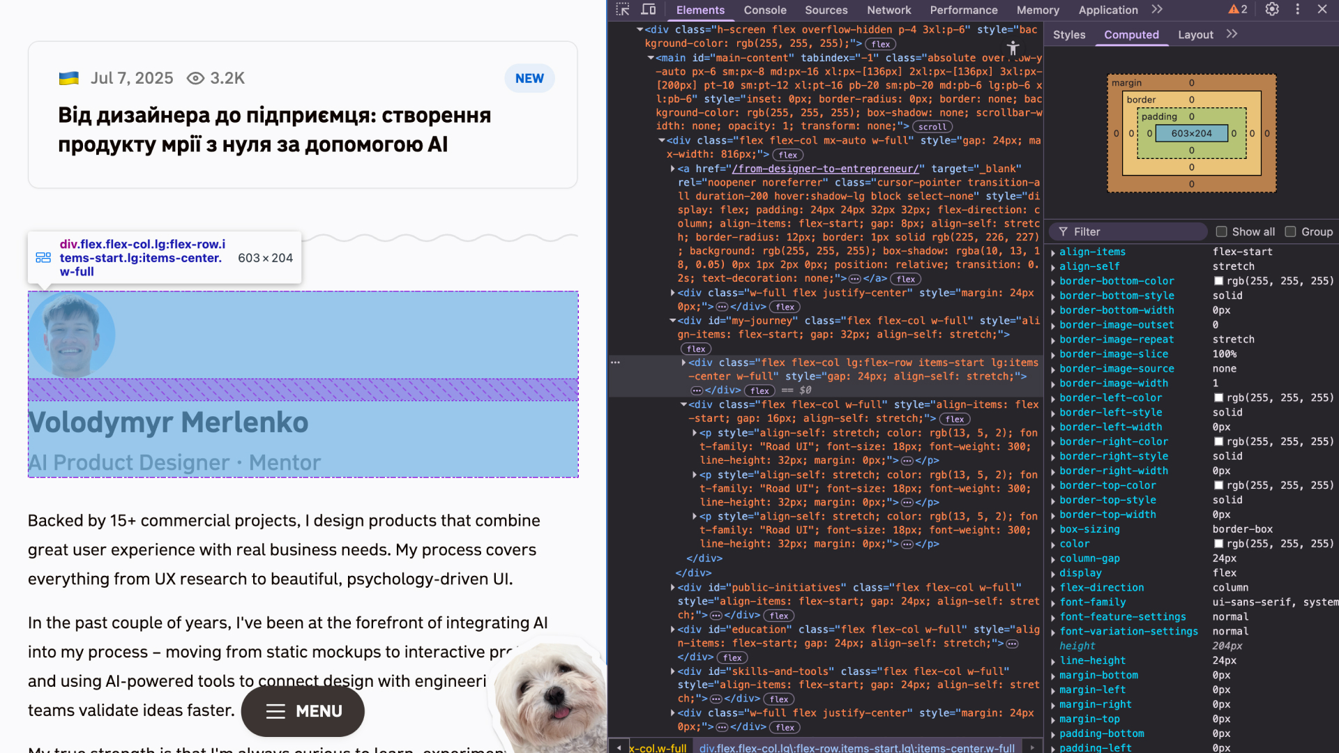 Developer Tools в браузері
