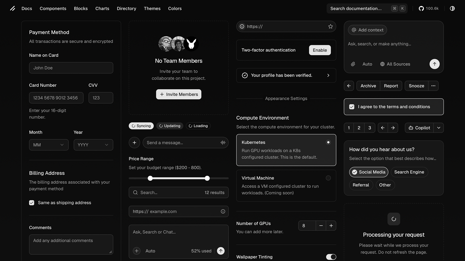 shadcn/ui - популярна UI бібліотека для веб додатків